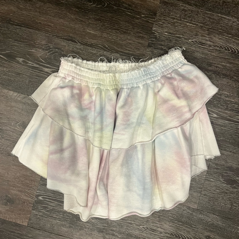 Love shack fancy tie dye skirt